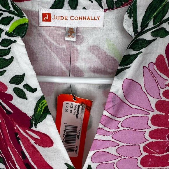 Jude Connally Whimsy Parrot Spring Pink Dress - Picture 2 of 6